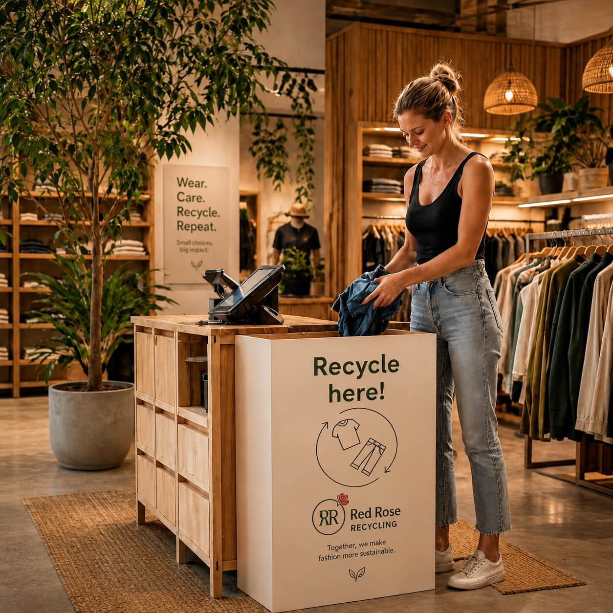 Red rose recycling retailers